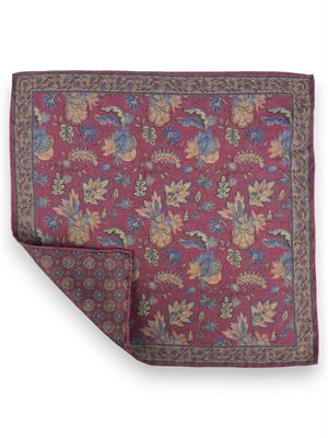 POCHETTE DOUBLE FACE 33X33 100%SETA ORLO A MANO