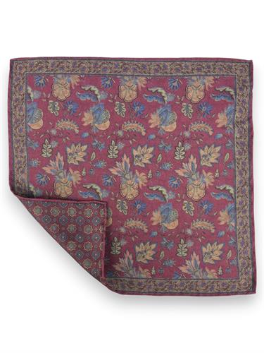 POCHETTE DOUBLE FACE 33X33 100%SETA ORLO A MANO