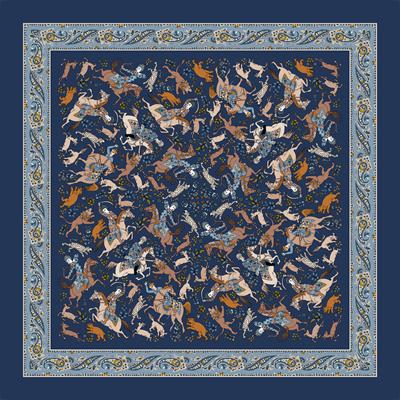 FOULARD 140X140 100%SETA STAMPA