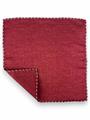 POCHETTE DOUBLE FACE 33X33 100%LANA ORLO A MANO