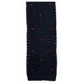 CRAVATTA TRICOT POIS A MANO 100%SETA