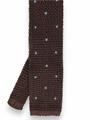 CRAVATTA TRICOT POIS A MANO 100%SETA