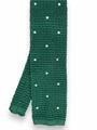 CRAVATTA TRICOT POIS A MANO 100%SETA