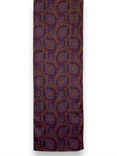 SCIARPA OTELLO DOPPIATA 100%SETA/LANA 33X170