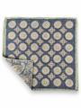 POCHETTE DOPPIA STAMPA 45X45 100%LANA ORLO A MANO