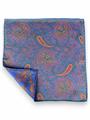 POCHETTE DOPPIA STAMPA 45X45 100% SETA ORLO A MANO