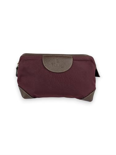 GAJOLA S  NECESSEIRE TESSUTO E PELLE 17X10X5