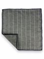 POCHETTE DOUBLE FACE 33X33 100%LANA ORLO A MANO