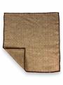 POCHETTE DOUBLE FACE 33X33 100%LANA ORLO A MANO