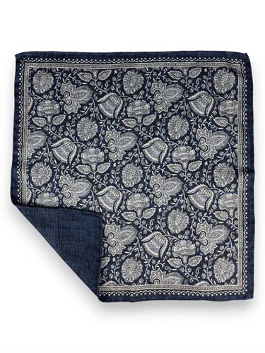 POCHETTE DOUBLE FACE 33X33 100%SETA ORLO A MANO