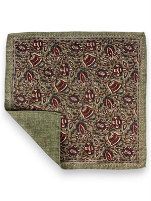 POCHETTE DOUBLE FACE 33X33 100%SETA ORLO A MANO