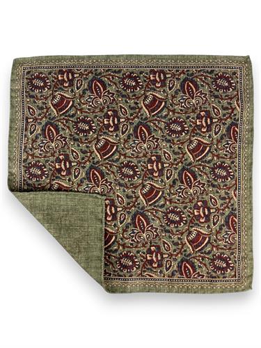 POCHETTE DOUBLE FACE 33X33 100%SETA ORLO A MANO